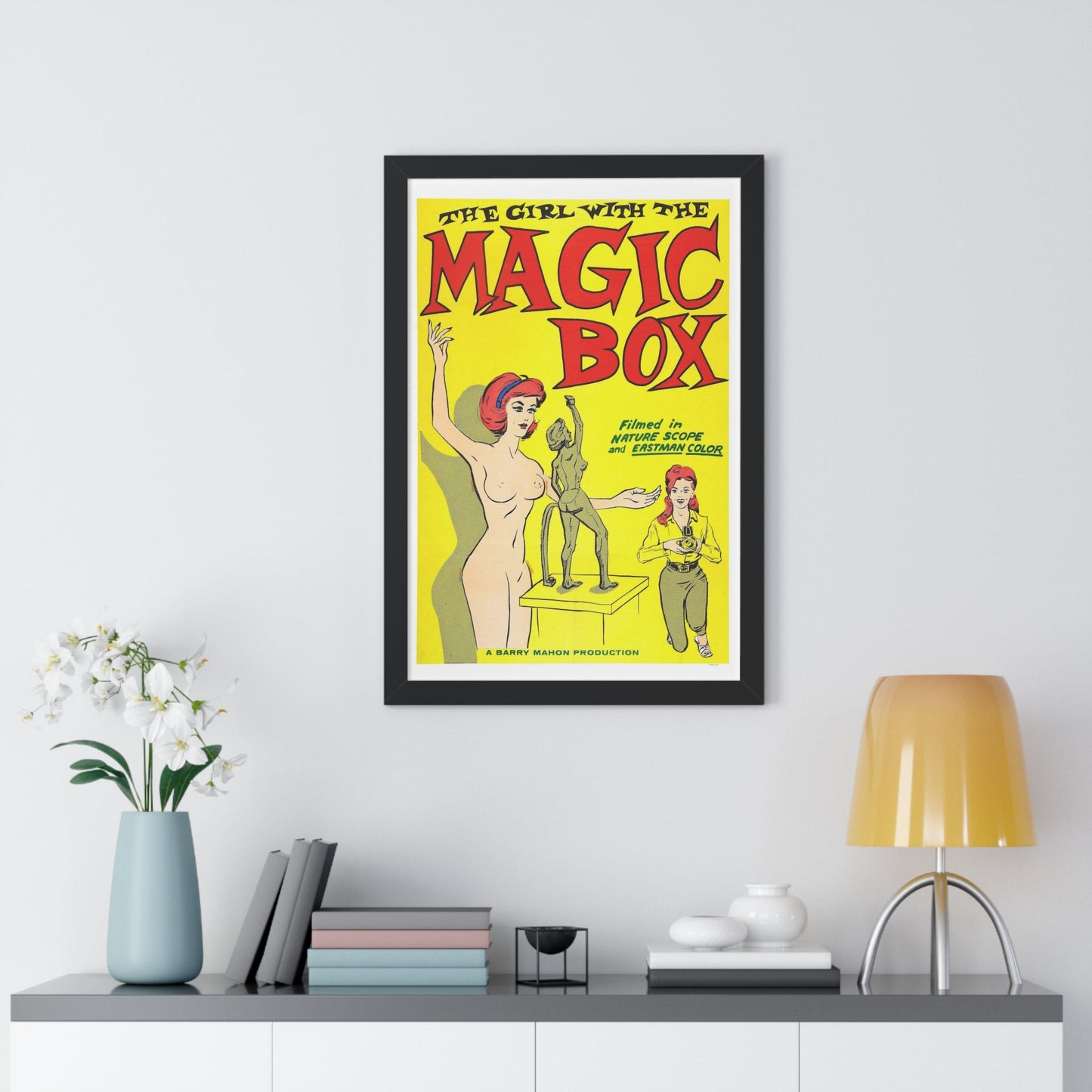 THE GIRL WITH THE MAGIC BOX 1965 - Framed Movie Poster-The Sticker Space