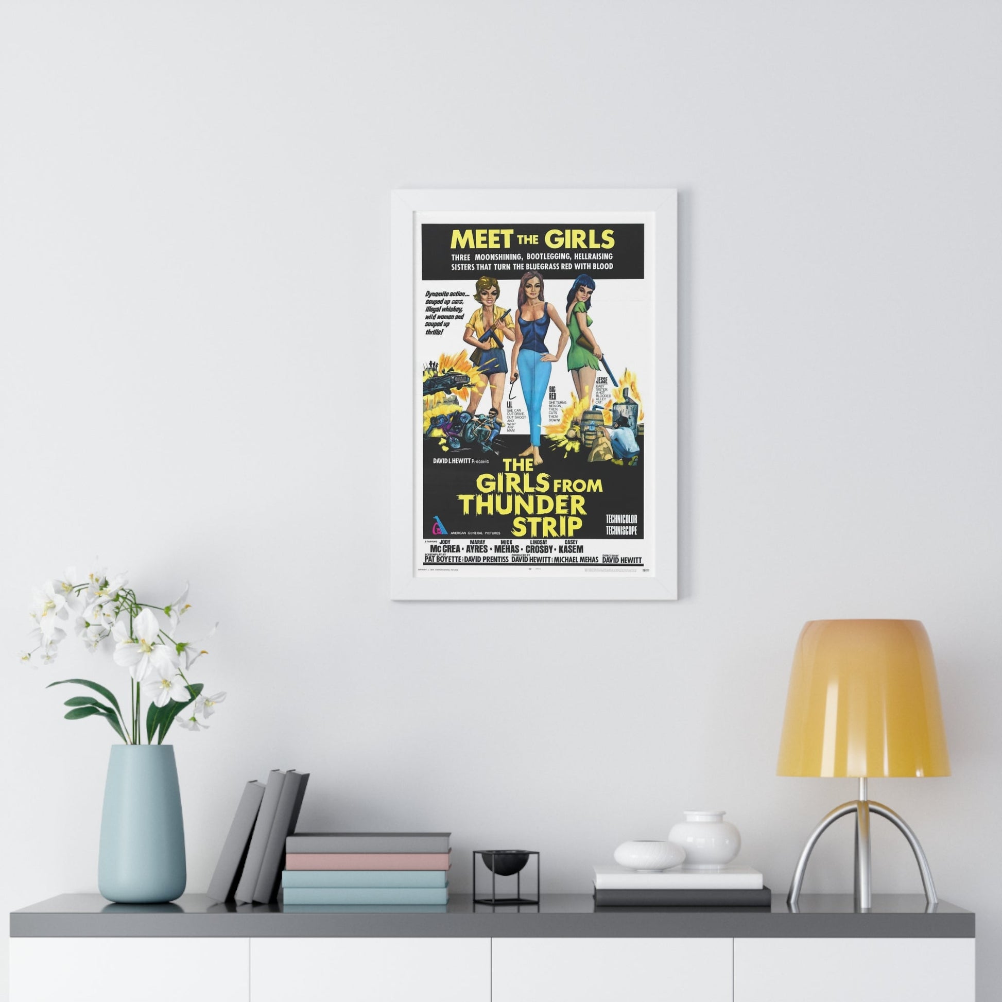 THE GIRLS FROM THUNDER STRIP 1970 - Framed Movie Poster-The Sticker Space