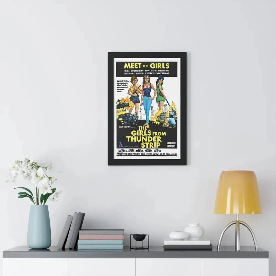 THE GIRLS FROM THUNDER STRIP 1970 - Framed Movie Poster - The Sticker Space