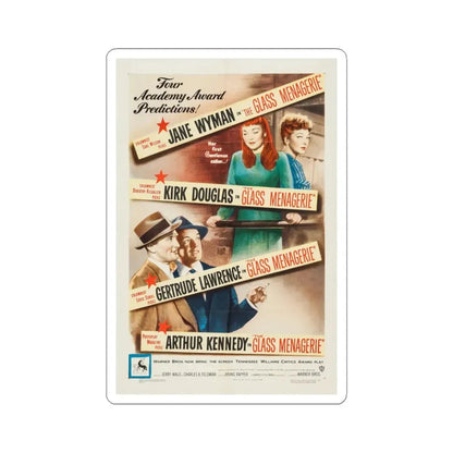 The Glass Menagerie 1950 Movie Poster - STICKER Vinyl Kiss-Cut Decal 4 Inch White - The Sticker Space
