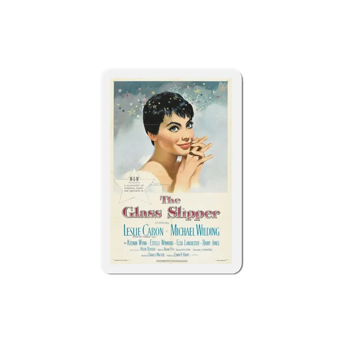 The Glass Slipper 1955 Movie Poster Refrigerator Magnet 6 Inch - The Sticker Space