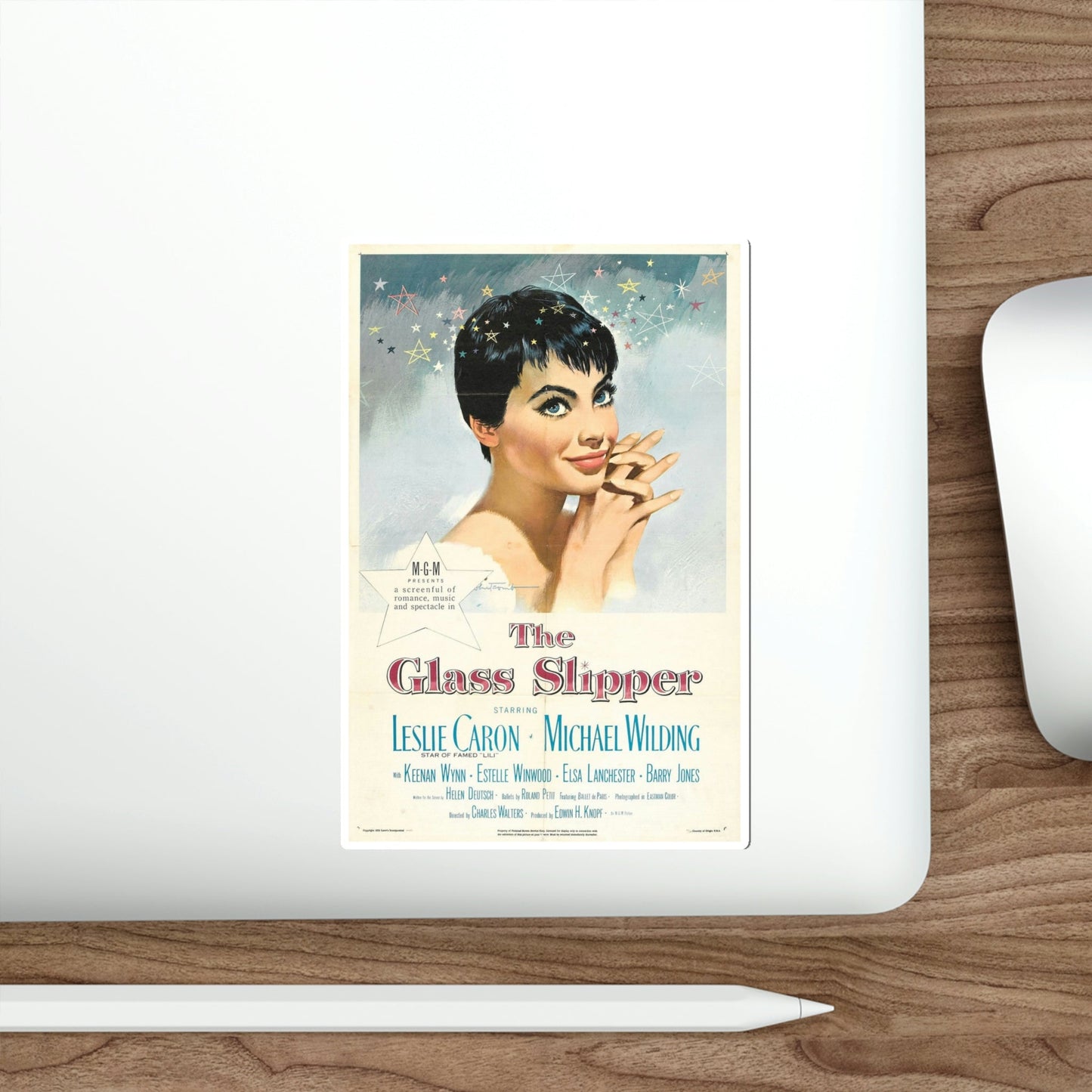 The Glass Slipper 1955 Movie Poster STICKER Vinyl Die-Cut Decal-The Sticker Space