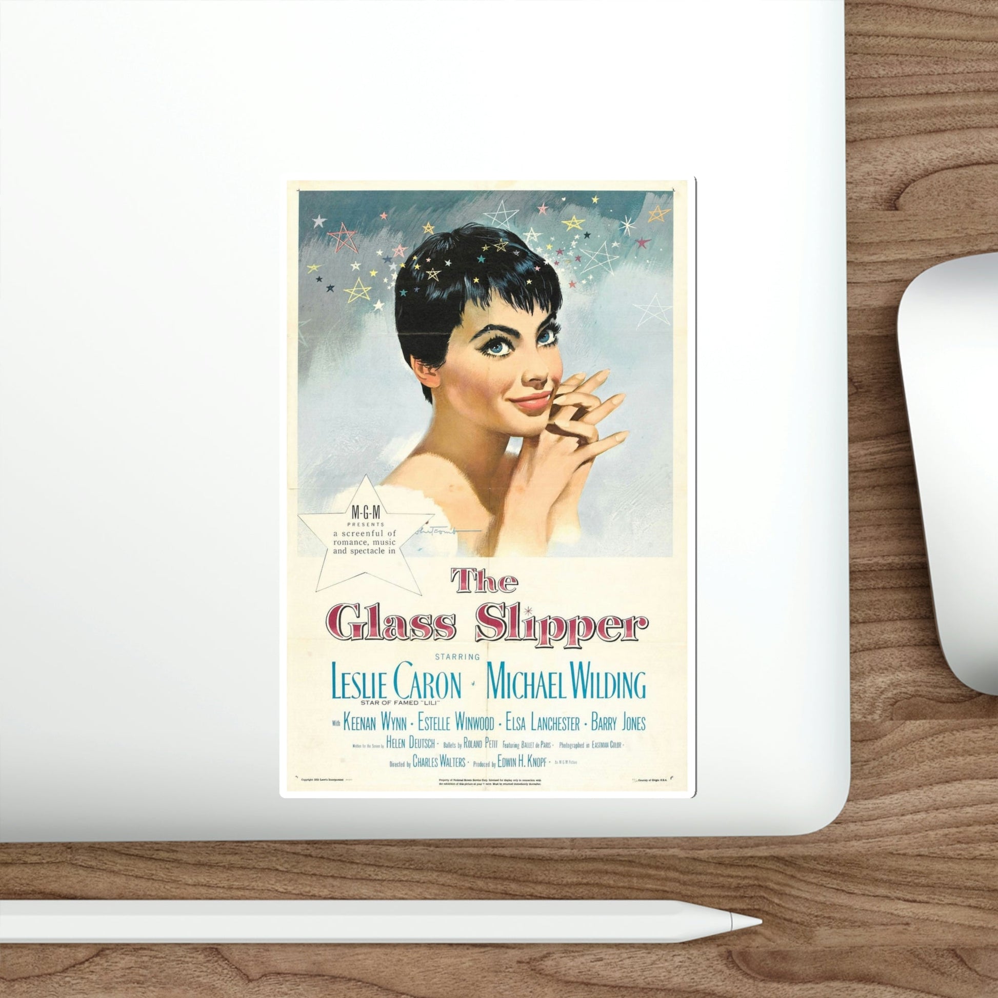 The Glass Slipper 1955 Movie Poster STICKER Vinyl Die-Cut Decal-The Sticker Space
