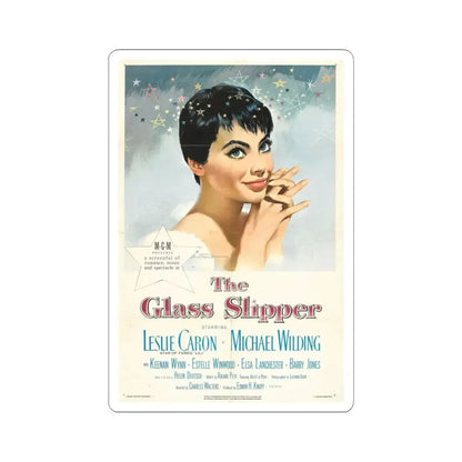 The Glass Slipper 1955 Movie Poster - STICKER Vinyl Kiss-Cut Decal 3 Inch White - The Sticker Space