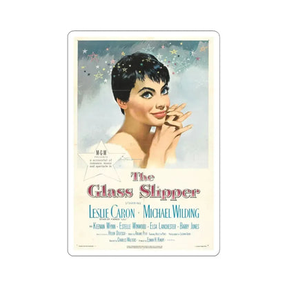 The Glass Slipper 1955 Movie Poster - STICKER Vinyl Kiss-Cut Decal 4 Inch White - The Sticker Space