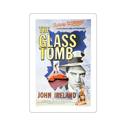 The Glass Tomb aka The Glass Cage 1955 Movie Poster STICKER Vinyl Die-Cut Decal 2 Inch - The Sticker Space