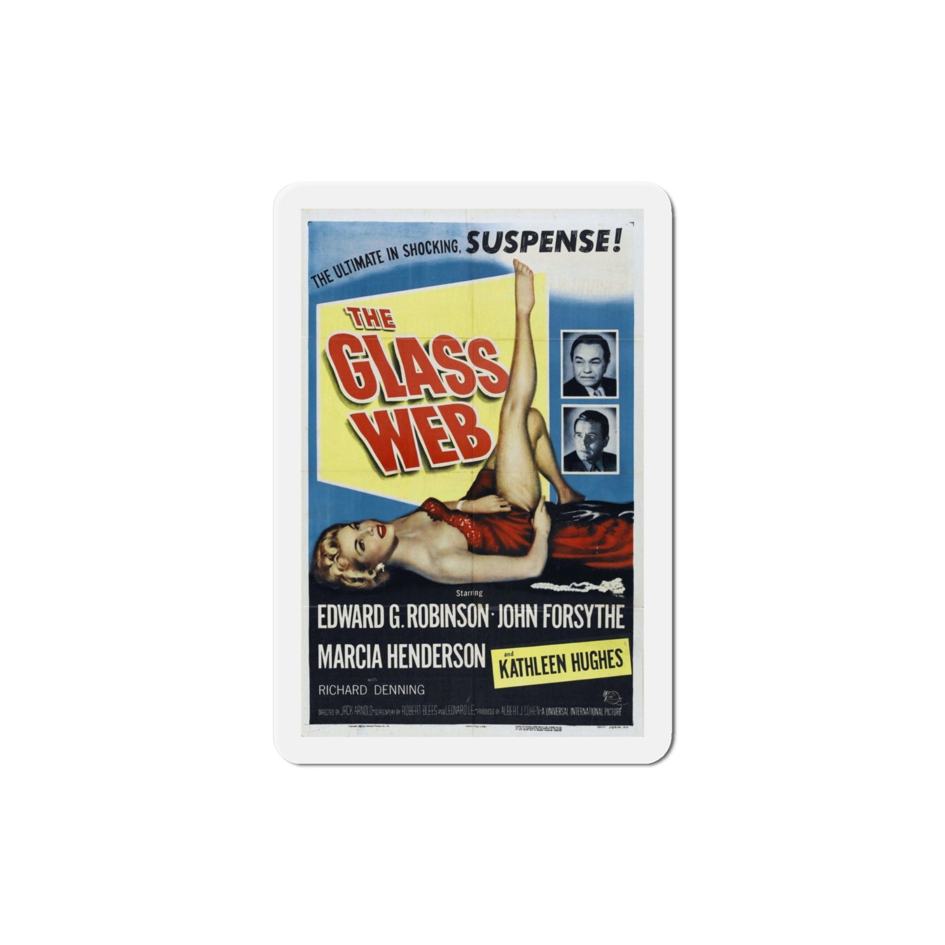 The Glass Web 1953 Movie Poster Die-Cut Magnet-4 Inch-The Sticker Space