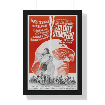 THE GLORY STOMPERS 1967 - Framed Movie Poster 16″ x 24″ Black - The Sticker Space