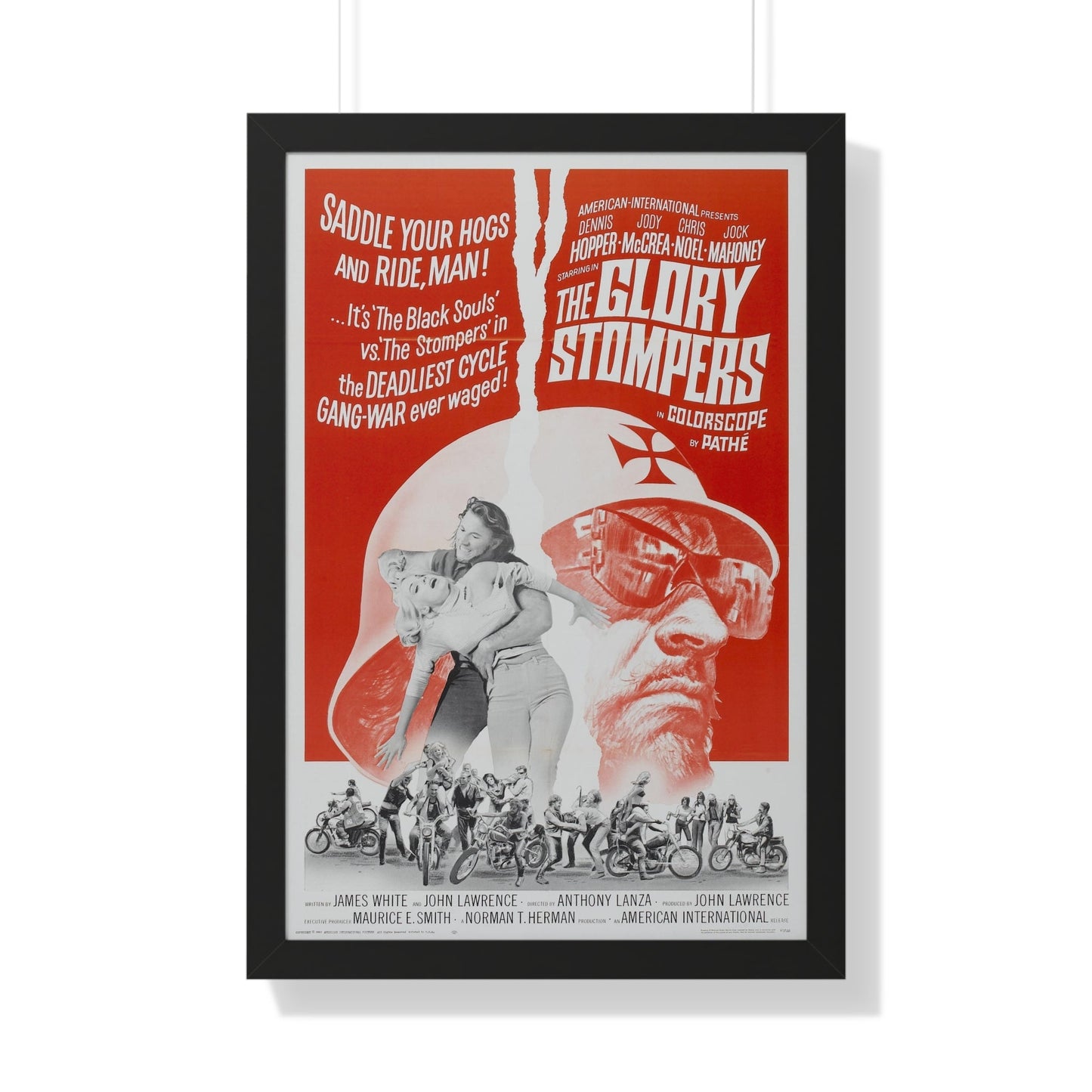 THE GLORY STOMPERS 1967 - Framed Movie Poster-20" x 30"-The Sticker Space