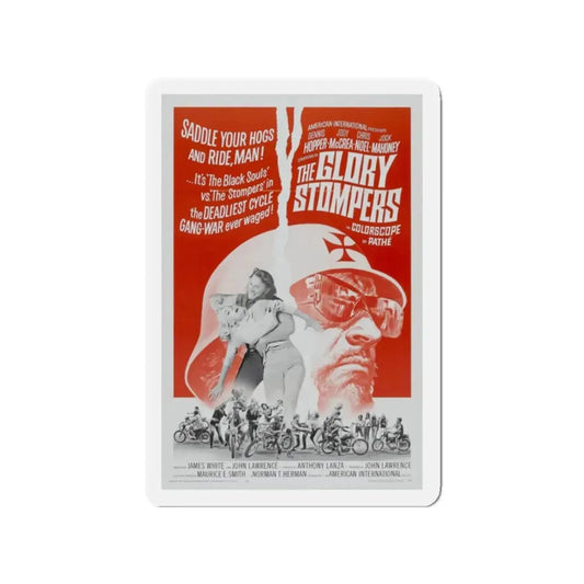 THE GLORY STOMPERS 1967 Movie Poster - Refrigerator Magnet 2 Inch Die-Cut - The Sticker Space