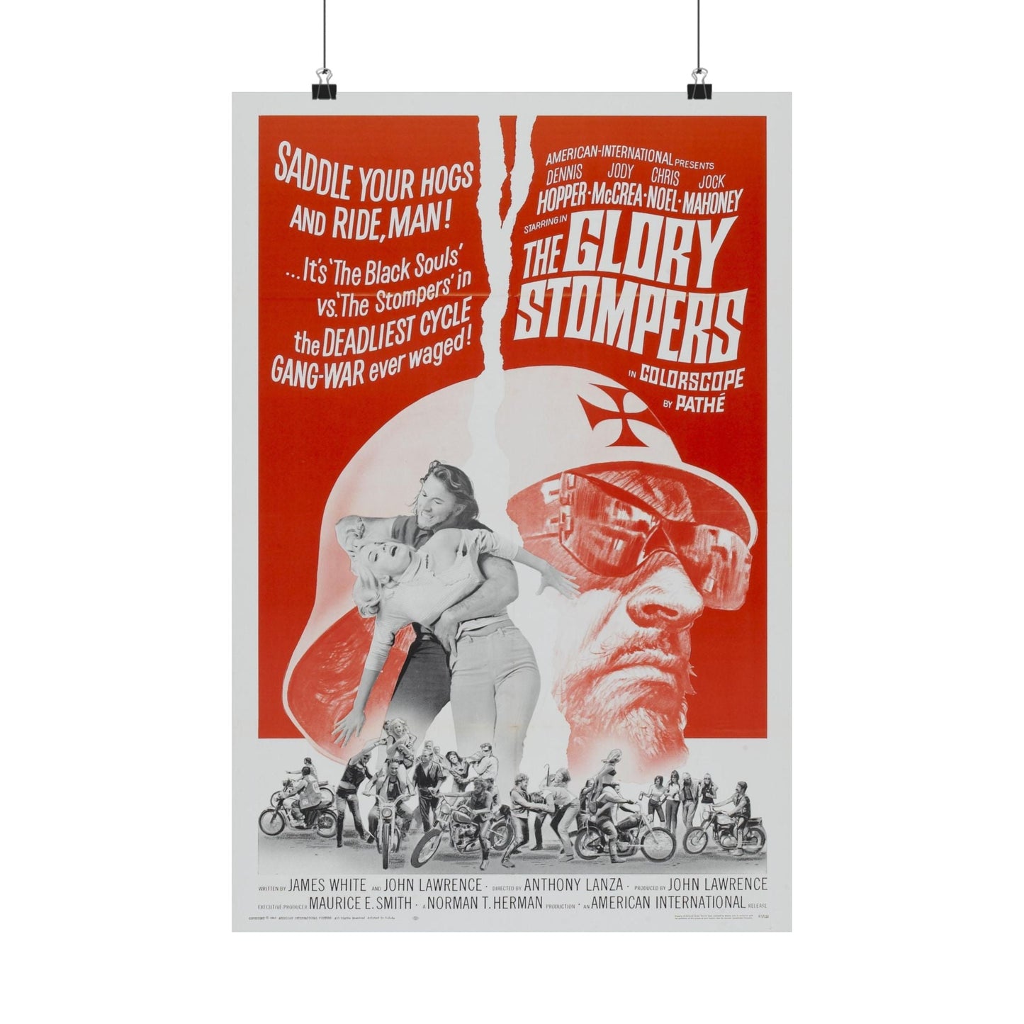 THE GLORY STOMPERS 1967 - Paper Movie Poster-16″ x 24″-The Sticker Space