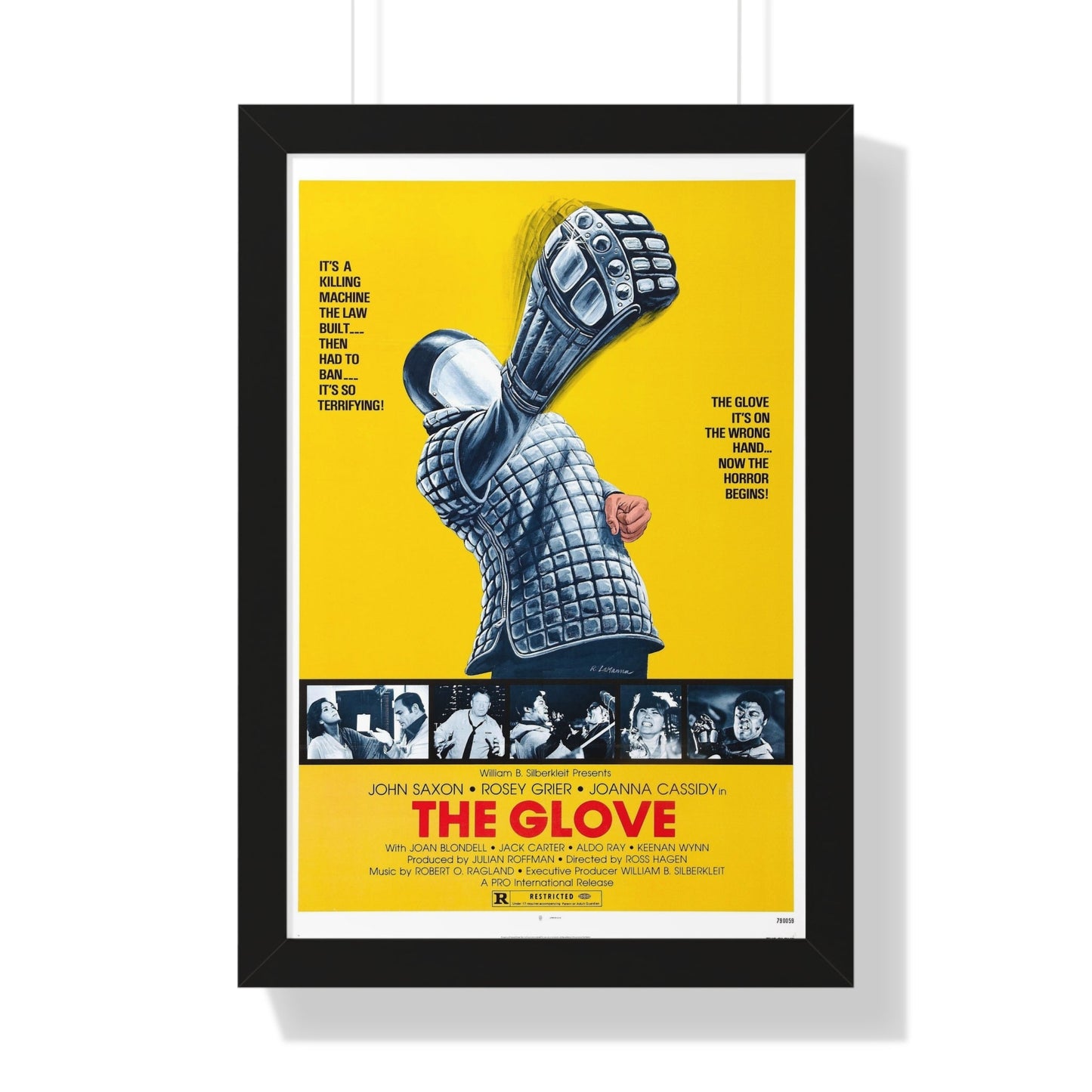 THE GLOVE 1979 - Framed Movie Poster-16″ x 24″-The Sticker Space