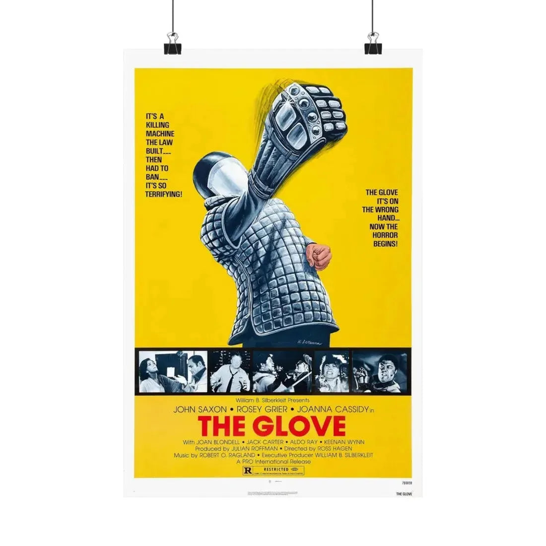 THE GLOVE 1979 - Paper Movie Poster 12″ x 18″ Matte - The Sticker Space