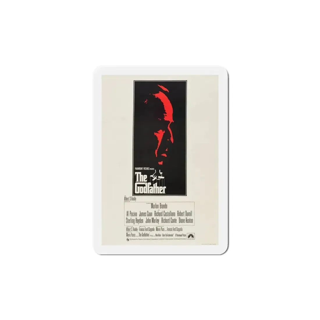 The Godfather 1972 Movie Poster Refrigerator Magnet 6 Inch - The Sticker Space
