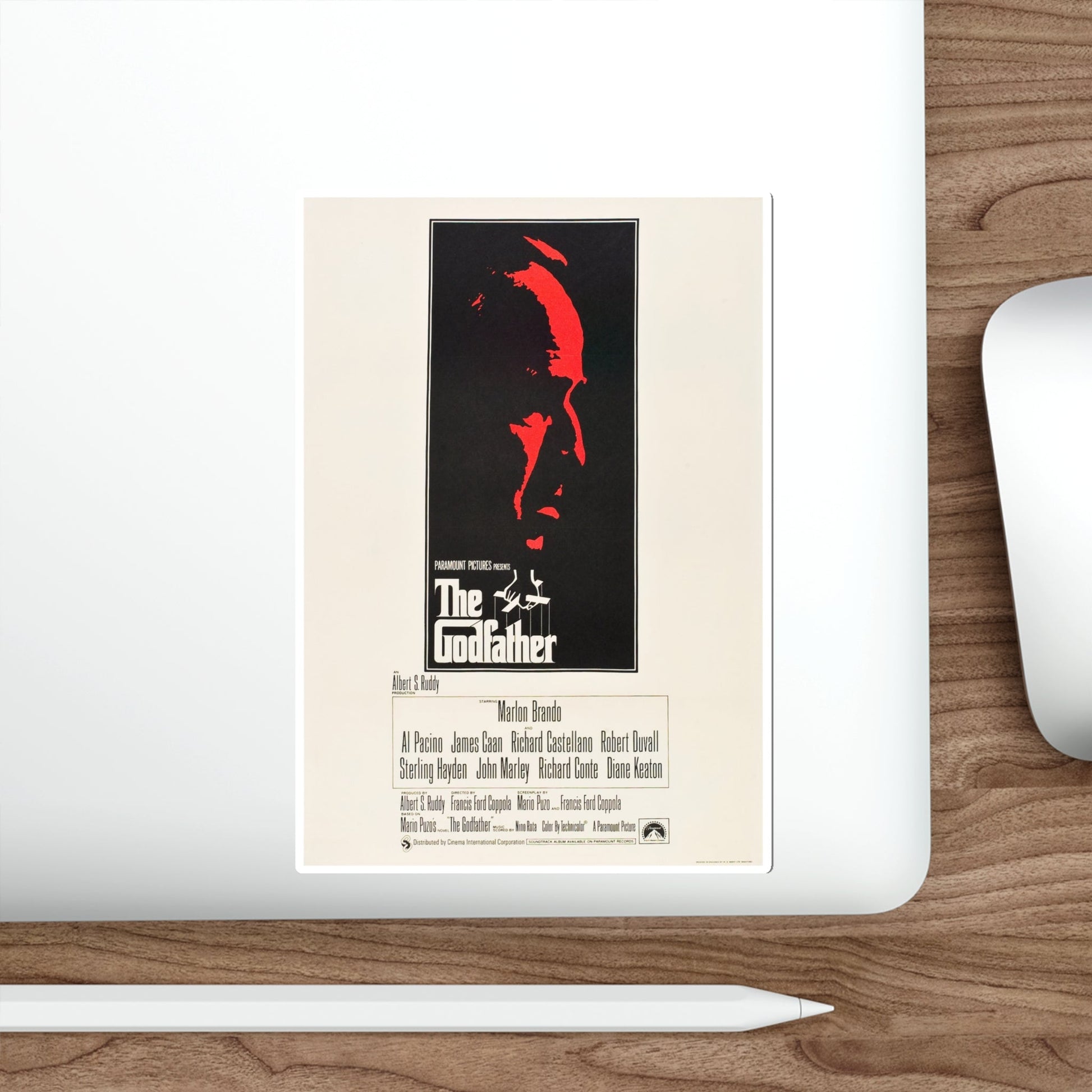 The Godfather 1972 Movie Poster STICKER Vinyl Die-Cut Decal-The Sticker Space