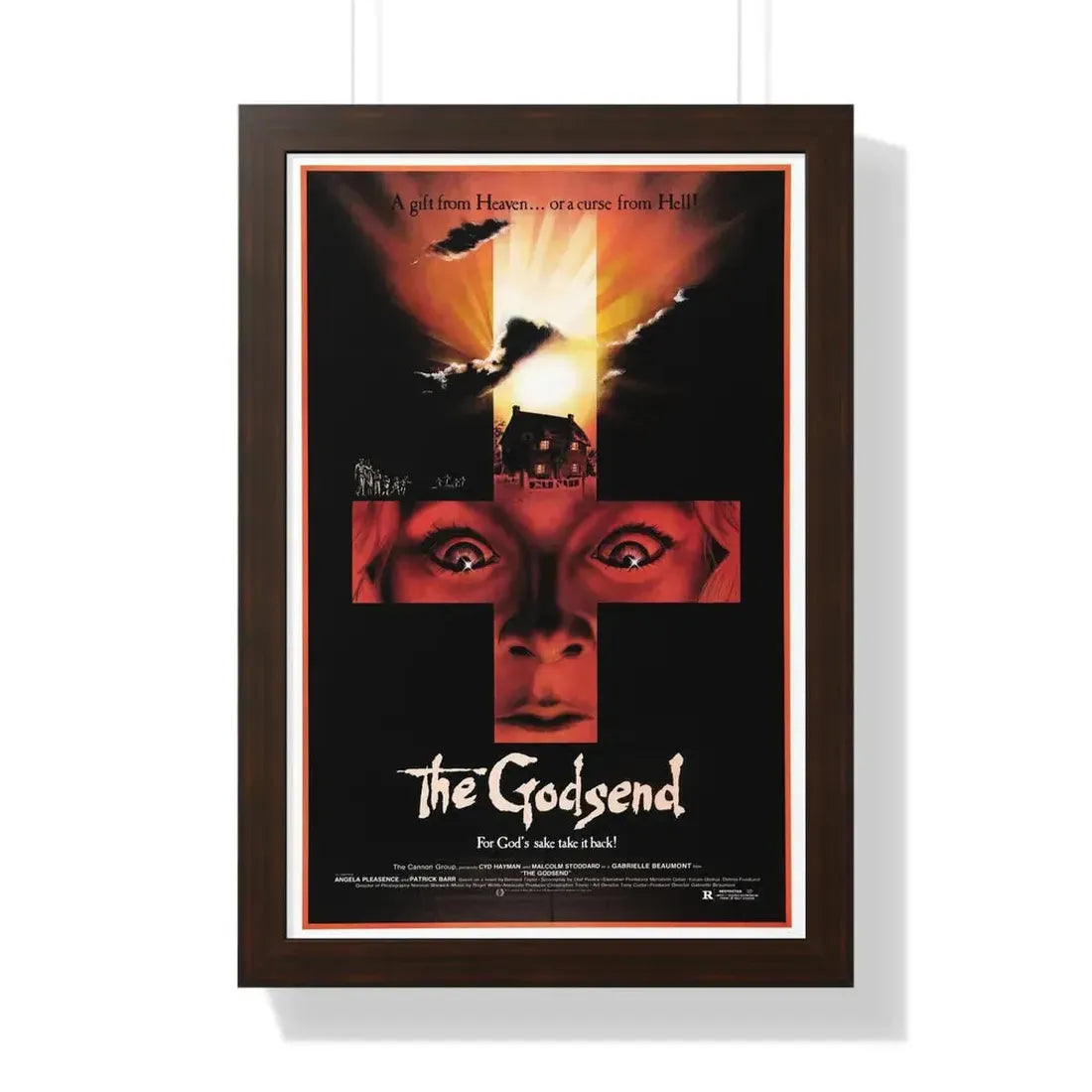 THE GODSEND 1980 - Framed Movie Poster 16″ x 24″ Walnut - The Sticker Space