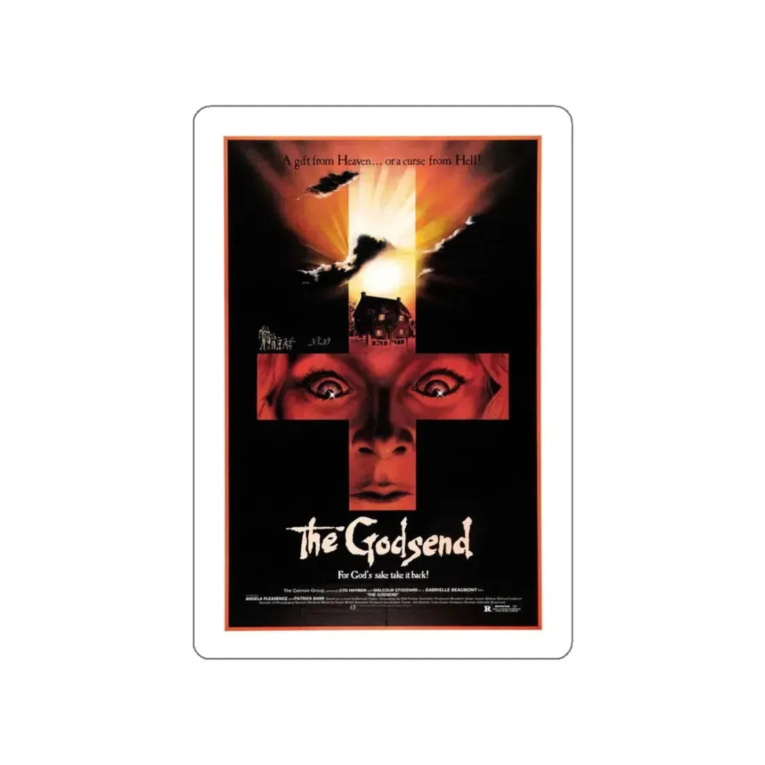 THE GODSEND 1980 Movie Poster STICKER Vinyl Die-Cut Decal 6 Inch - The Sticker Space