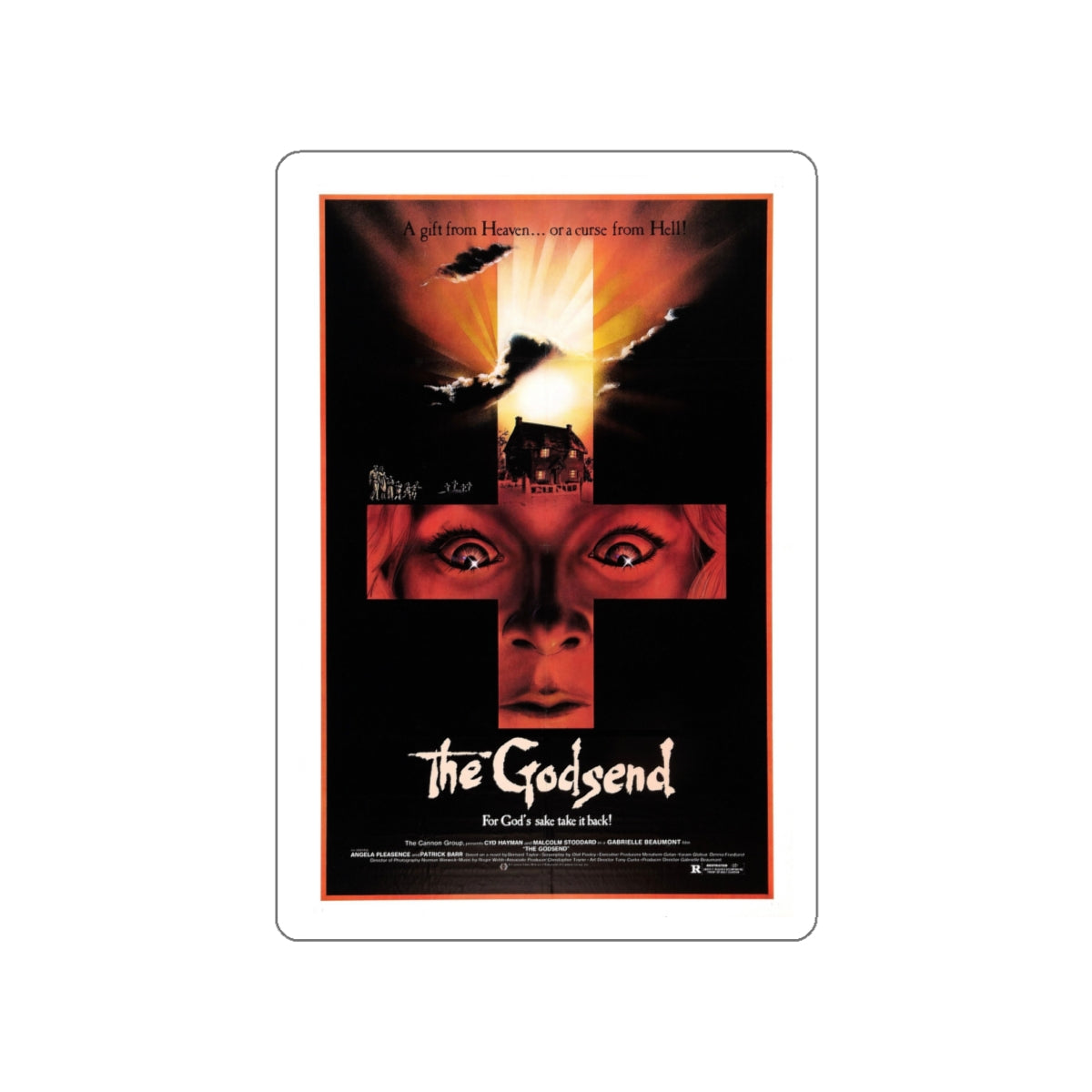 THE GODSEND 1980 Movie Poster STICKER Vinyl Die-Cut Decal-White-The Sticker Space