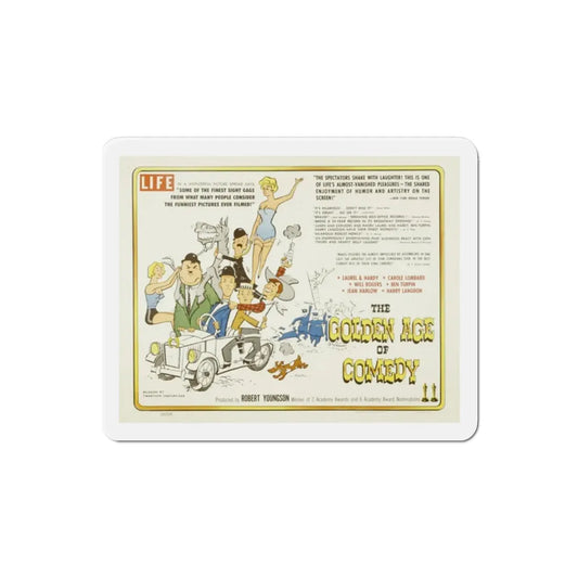 The Golden Age of Comedy 1957 Movie Poster Refrigerator Magnet 2 Inch - The Sticker Space