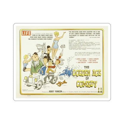 The Golden Age of Comedy 1957 Movie Poster STICKER Vinyl Die-Cut Decal 3 Inch - The Sticker Space