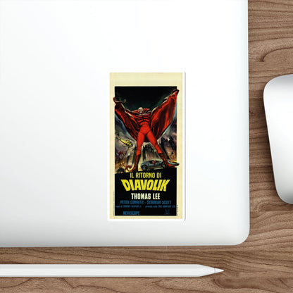 THE GOLDEN BAT (ITALIAN) 1966 Movie Poster STICKER Vinyl Die-Cut Decal-The Sticker Space