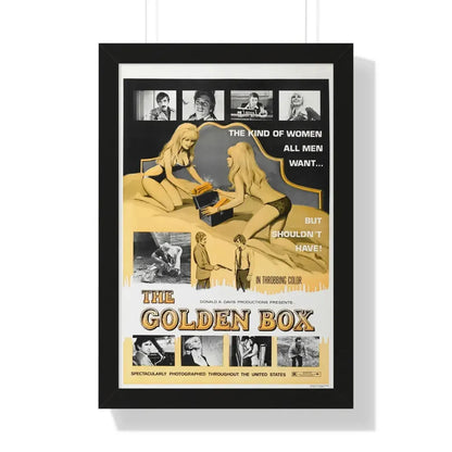 THE GOLDEN BOX 1970 - Framed Movie Poster 16″ x 24″ Black - The Sticker Space