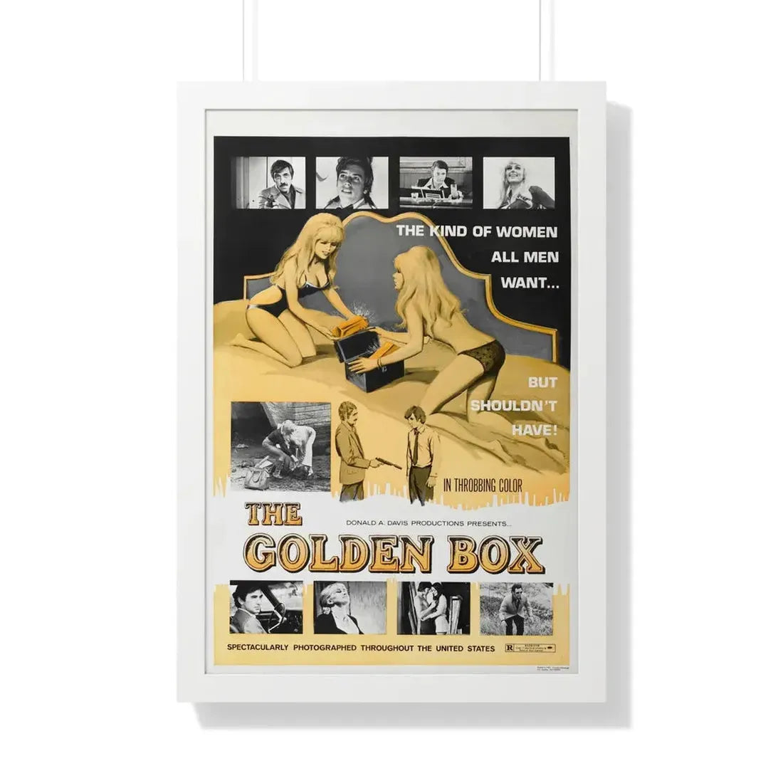 THE GOLDEN BOX 1970 - Framed Movie Poster 20" x 30" White - The Sticker Space