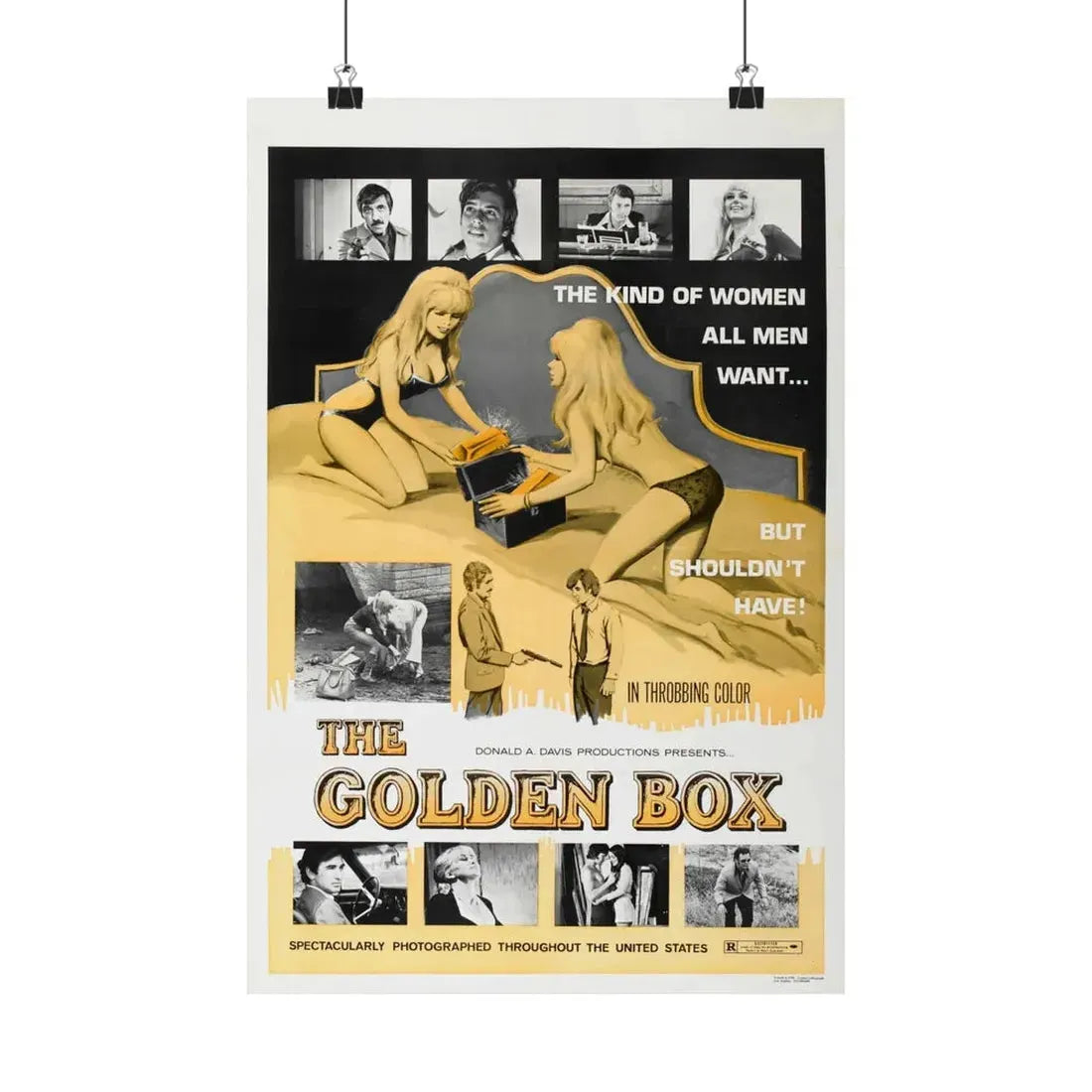THE GOLDEN BOX 1970 - Paper Movie Poster 12″ x 18″ Matte - The Sticker Space