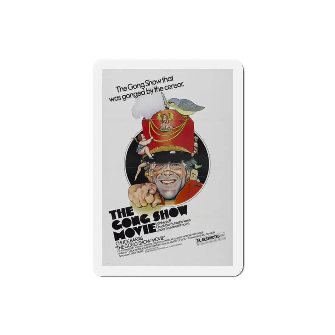 The Gong Show Movie 1980 Movie Poster Refrigerator Magnet 2 Inch - The Sticker Space