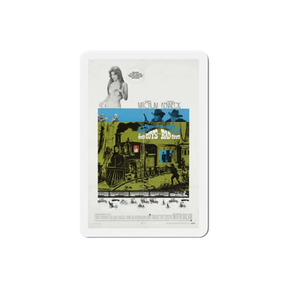 The Good Guys and the Bad Guys 1969 Movie Poster Refrigerator Magnet 2 Inch - The Sticker Space
