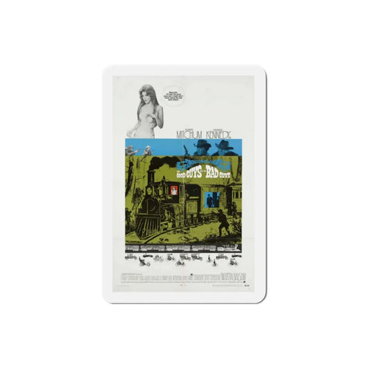 The Good Guys and the Bad Guys 1969 Movie Poster Refrigerator Magnet 2 Inch - The Sticker Space