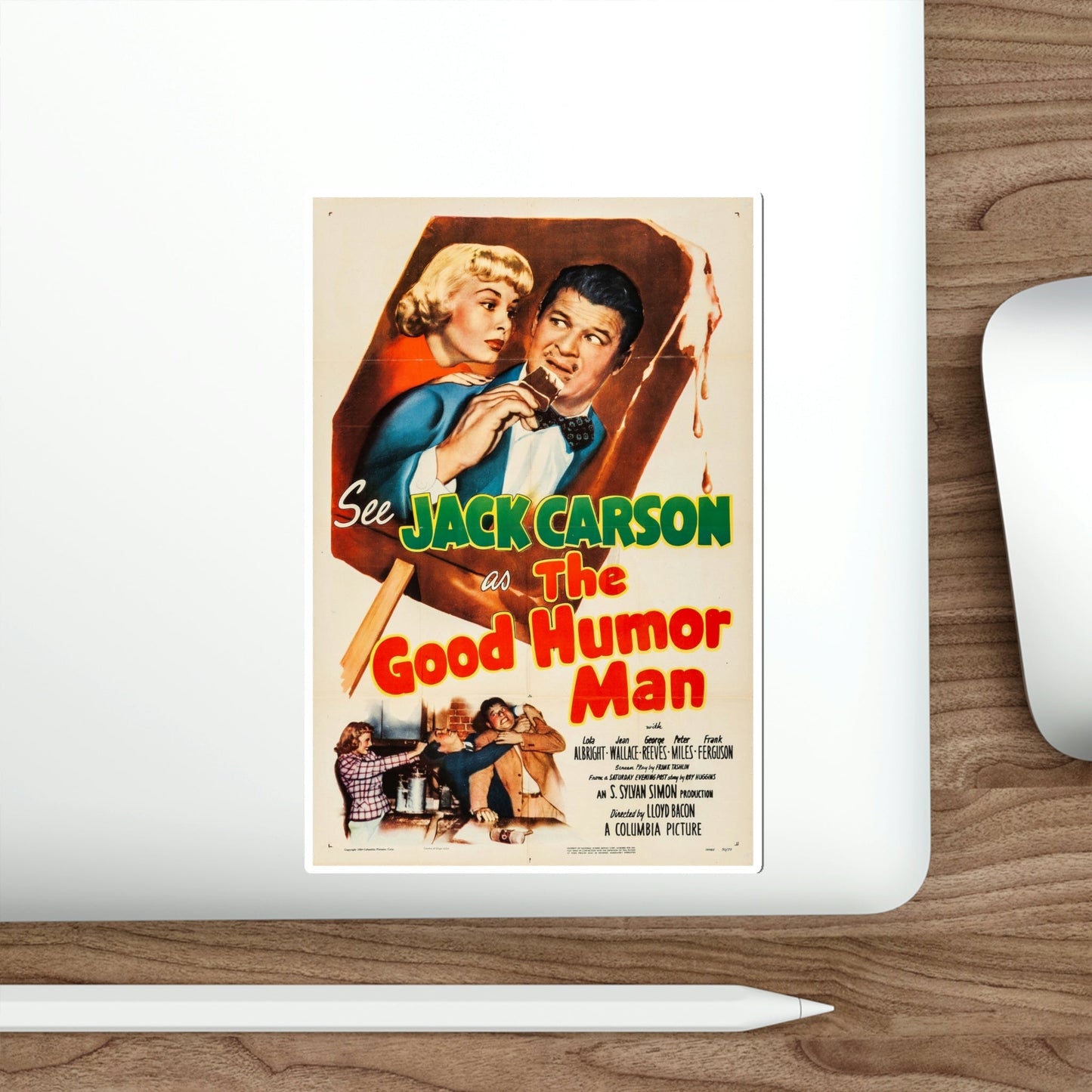 The Good Humor Man 1950 Movie Poster STICKER Vinyl Die-Cut Decal-The Sticker Space
