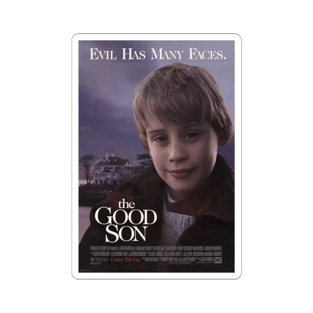 The Good Son 1993 Movie Poster - STICKER Vinyl Kiss-Cut Decal 4 Inch White - The Sticker Space