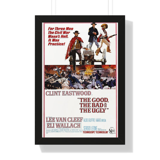 THE GOOD, THE BAD & THE UGLY 1966 - Framed Movie Poster-16″ x 24″-The Sticker Space