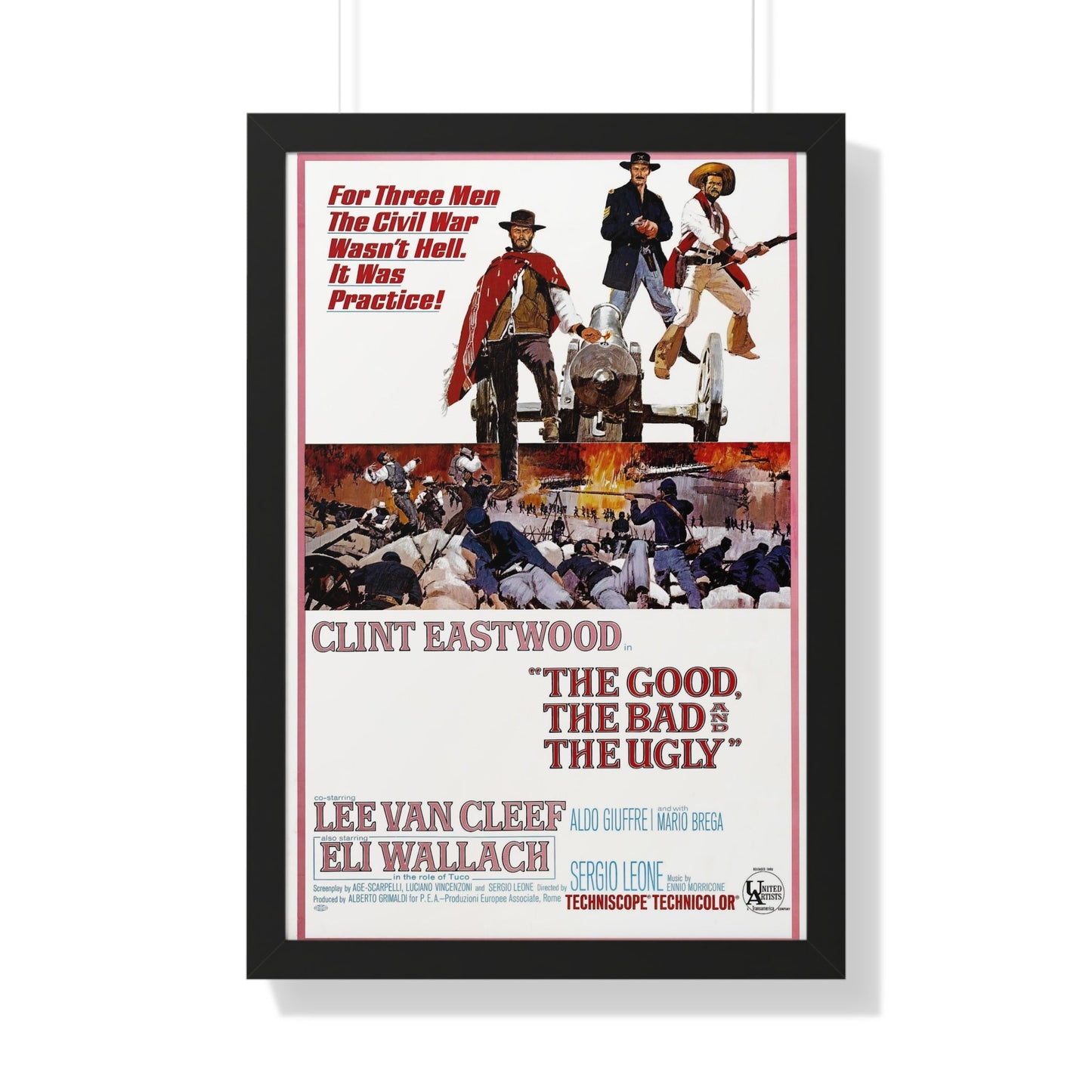 THE GOOD, THE BAD & THE UGLY 1966 - Framed Movie Poster-20" x 30"-The Sticker Space