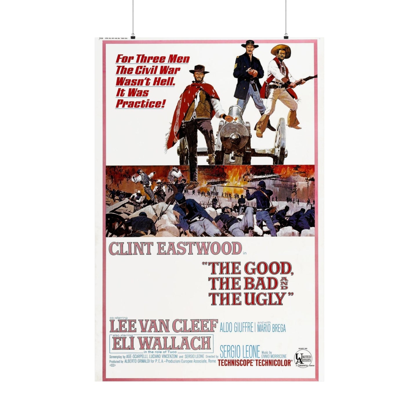 THE GOOD, THE BAD & THE UGLY 1966 - Paper Movie Poster-36" x 54"-The Sticker Space