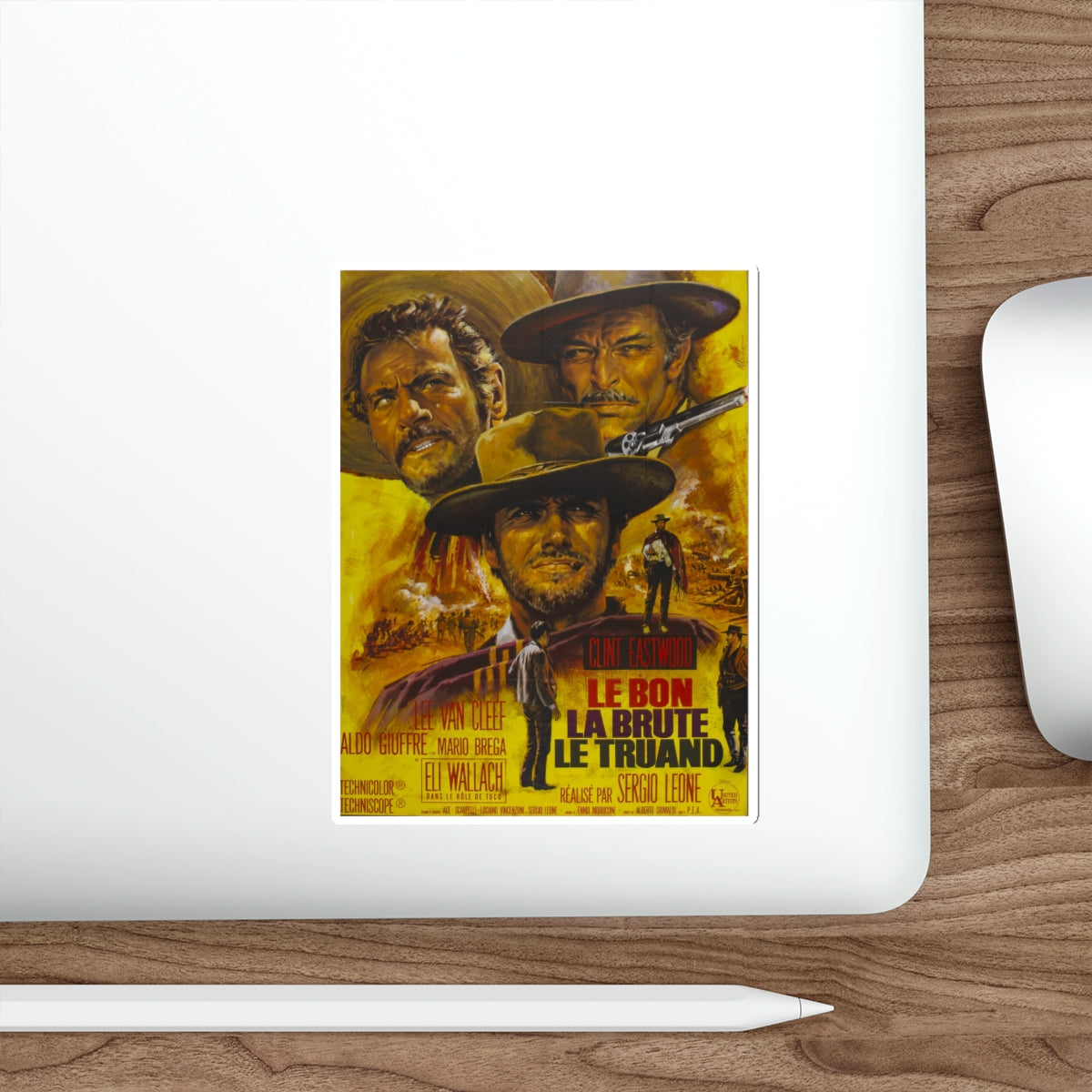 THE GOOD, THE BAD & THE UGLY (2) 1966 Movie Poster STICKER Vinyl Die-Cut Decal-The Sticker Space