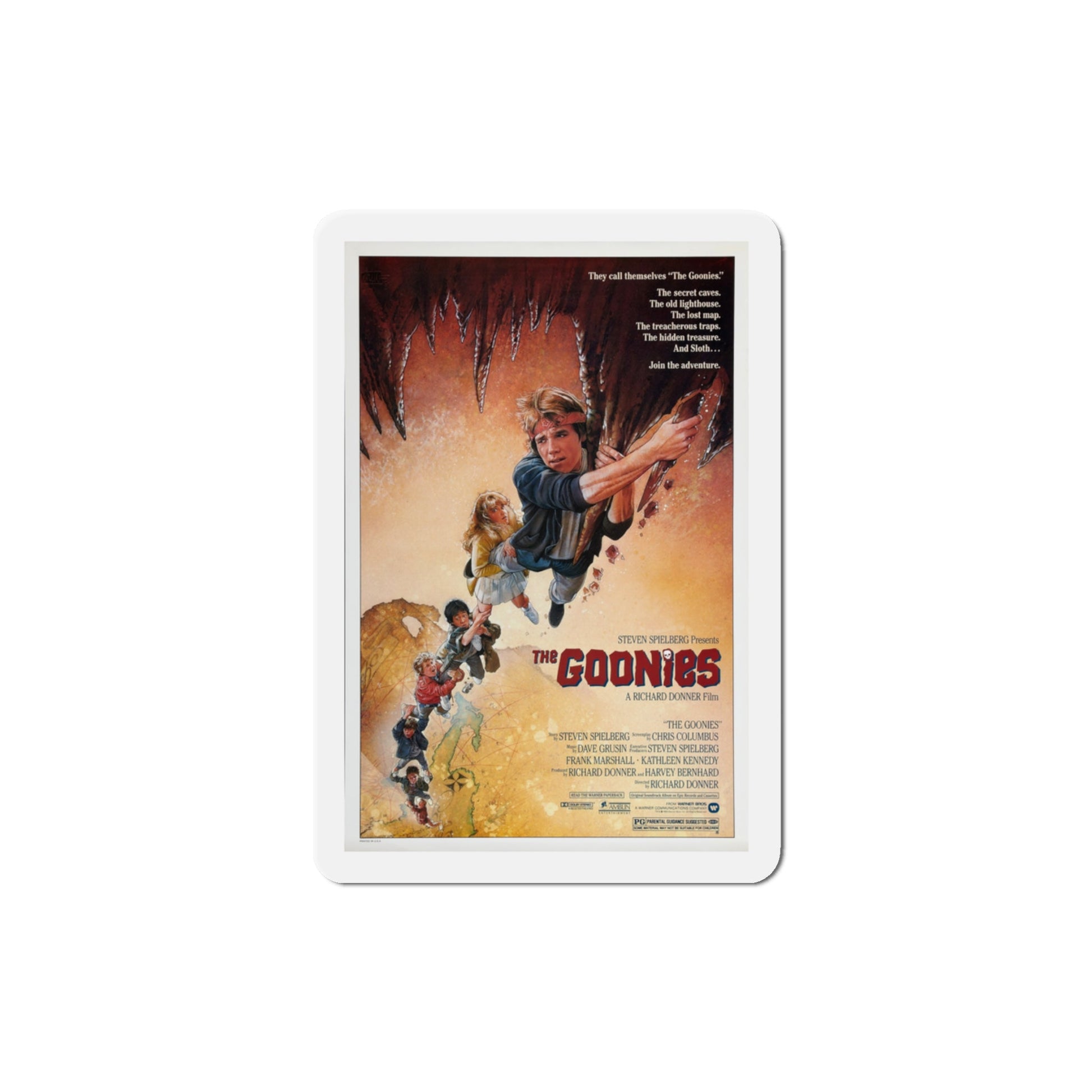 The Goonies 1985 Movie Poster Die-Cut Magnet-The Sticker Space