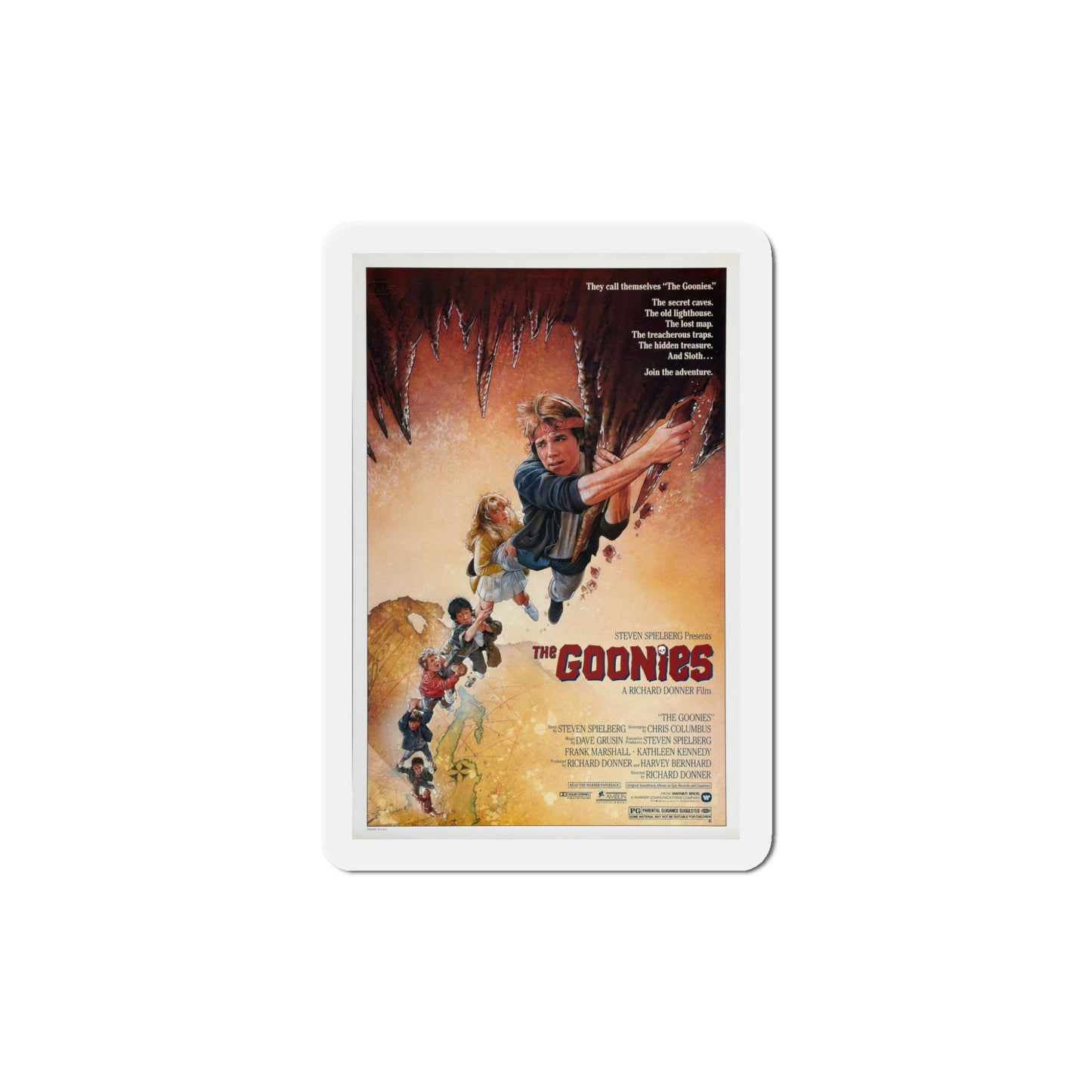 The Goonies 1985 Movie Poster Die-Cut Magnet-5" x 5"-The Sticker Space