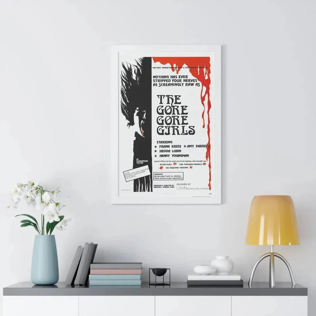 THE GORE GORE GIRLS 1972 - Framed Movie Poster - The Sticker Space