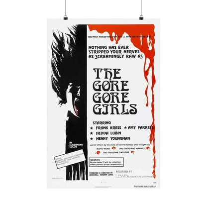 THE GORE GORE GIRLS 1972 - Paper Movie Poster 20″ x 30″ Matte - The Sticker Space
