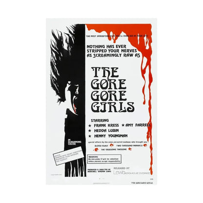 THE GORE GORE GIRLS 1972 - Paper Movie Poster - The Sticker Space