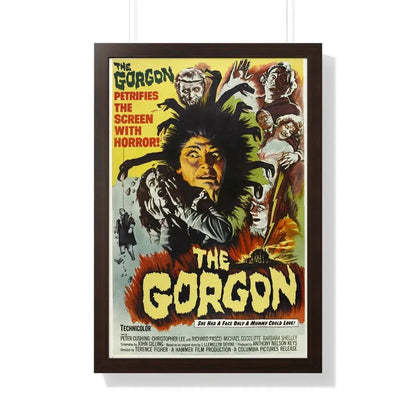 THE GORGON 1964 - Framed Movie Poster 20" x 30" Walnut - The Sticker Space