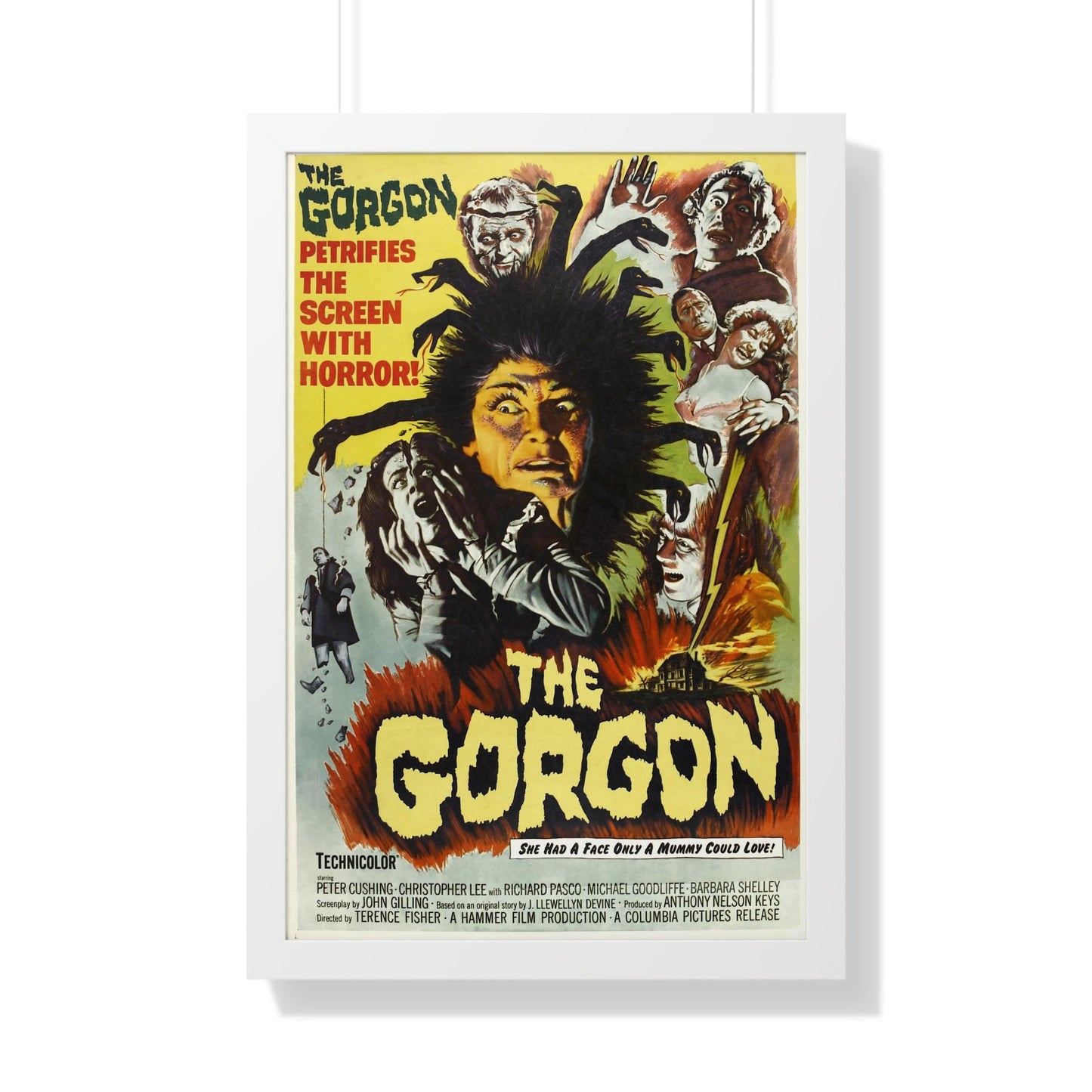 THE GORGON 1964 - Framed Movie Poster-20" x 30"-The Sticker Space