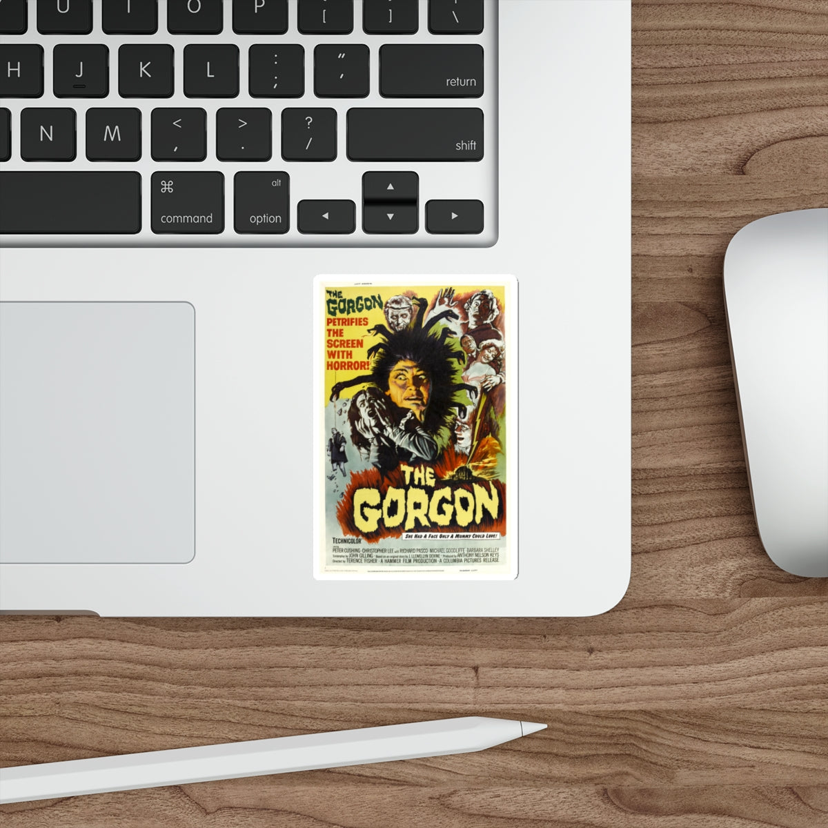 THE GORGON 1964 Movie Poster STICKER Vinyl Die-Cut Decal-The Sticker Space