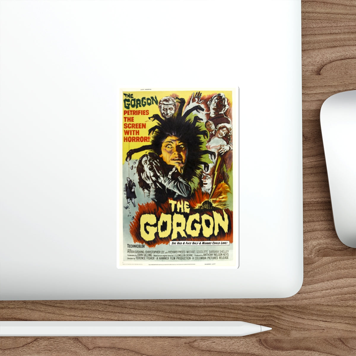 THE GORGON 1964 Movie Poster STICKER Vinyl Die-Cut Decal-The Sticker Space