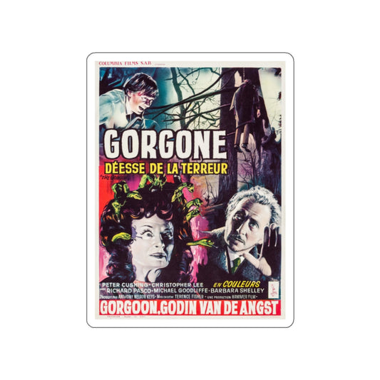 THE GORGON (BELGIAN) 1964 Movie Poster STICKER Vinyl Die-Cut Decal-White-The Sticker Space