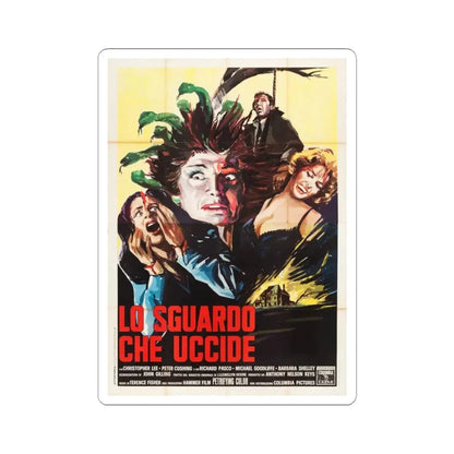THE GORGON (ITALIAN) 2 1964 Movie Poster - STICKER Vinyl Kiss-Cut Decal 4 Inch White - The Sticker Space