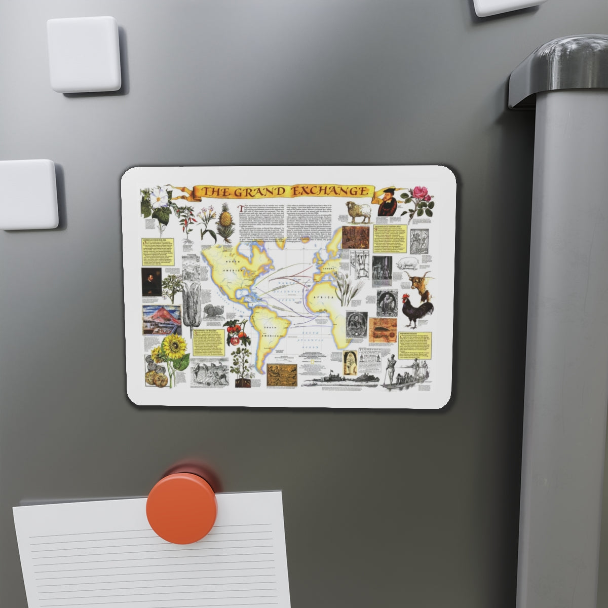 The Grand Exchange (1992) (Map) Refrigerator Magnet-The Sticker Space