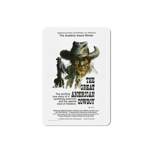 The Great American Cowboy 1973 2 Movie Poster Refrigerator Magnet 2 Inch - The Sticker Space